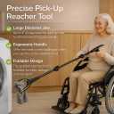 Extra Long Grabber Reacher Tool, 75" Aluminum Foldable Reacher Grabber, Dual Magnetic Tip Pickup Grabber Trash Picker, Strong Grip Aid for Upper Shelves, Elderly, Surgery Recovery Must Have