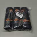 Wildarms Men's 6-Pack Running Socks - Cotton Ankle Socks with Arch Support, Cushioned & Breathable for Sports & Hiking (US, Numeric, 8, 10, Regular, Regular, 6, Black6)