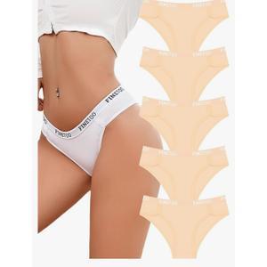 Cotton Underwear for Women Cheeky Panties Sexy Hipster Bikini Underwear Elastic Waistband Stretch Briefs 5 Pack M Cotton Underwear for Women Cheeky Panties Sexy Hipster Bikini Underwear Elastic Waistband Stretch Briefs 5 Pack M