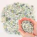 MIDELONG 0.44Lb Succulents and Cactus Bonsai DIY Rocks, Jade Bean Pebbles Natural Decorative Polished Stones Vase Fillers Gravel River Rocks for Indoor Plants,Terrarium,Fairy Gardening (6mm-9mm)