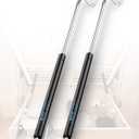 ARANA 30 inch 80 lb Gas Struts Shock Prop, 30" 356N/80LB Gas Springs Lift-Support with L-Type Mounting Brackets for Truck Bed Cover Muphy Bed Travel Trailer Door, 2Pcs