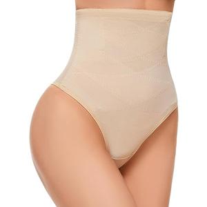 SIMIYA Thong Shapewear Tummy Control for Women High Waisted Stay-Put Body Shaper Girdle Compression Shapewear Thong M