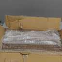 12x12 Picture Frame Set of 9, Display Pictures 8x8 with Mat or 12x12 without Mat, Multi Collage Gallery Square Photo Frames for Wall or Tabletop, Distressed Brown