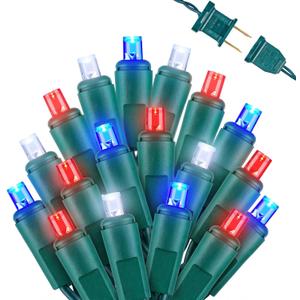 Brightown LED Red White Blue Mini String Lights, 26.5Ft 100LEDs F5 Lights for 4th of July Decorations, Connectable Lights for Indoor Outdoor Holiday Patio Independence Day Decor, 250th Anniversary