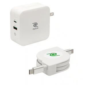 ReTrak - 100W Retractable USB-C Notebook Charger - White