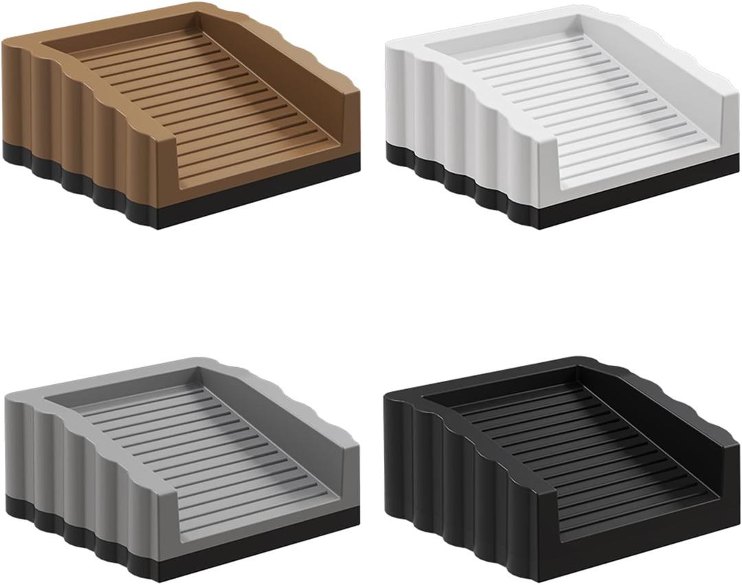 4 Pack Upgraded Rubber Door Stops, Rubber Doorstop, Rubber Door Stoppers Wedge, Doors Stops for Bottom Door, Rubber Doors Stopper Wedges, Doorstops (Colorful)