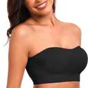 Bra for Women No Slip Silicone Grip Bandeau Bra Medium