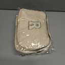 3 x Personalized Anniversary Wife Birthday Gifts from Husband,Mothers Day Gifts for Women,Waist Packs Initial White R,Cream Bag