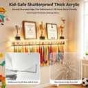 45.2" Light Up Medal Hanger Display Acrylic Trophy Shelf for Wall