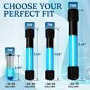 5W UV Light for Aquariums with 4 Timer Modes | UV-C Clean Light for Use in Sump Areas, Filters, Top Filter Boxes & Small Ponds Keeps Fish Tanks Clear & Healthy