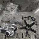 Ergonomic Office Chair with Adjustable Lumbar Support & Headrest, High Back Mesh Desk Chair with Flip-Up Armrests, Breathable & Comfortable Computer Chair for Home, Office & Study Khaki