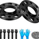 BDFHYK 5x120mm Wheel Spacers 15 mm Hubcentric Wheel Spacer Compatible with 318i 325i 328i 330i 335i 525i 530i 545i 730i 740i M3 M5, Forged 5 Lug Wheel Adapters M12x15 & 72.56 mm Hub Bore, Set of 2