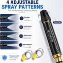 2 x Heavy Duty Adjustable Garden Hose Nozzle, High Pressure Jet Spray, Metal Sprayer for Car Wash, Lawn, Patio Cleaning, Leak-Proof Design