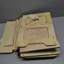 4-in-1 Toddler Kitchen Step Stool, Foldable Learning Standing Tower with Blackboard, Wooden Kitchen Stool Helper for Kids, 1-3 Year Old Boy Girl Gifts