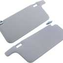 WFLNHB Sun Visor Driver Side and Passenger Side with Mirror Gray Replacement for Honda Civic 1996-2001