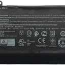 69KF2 8FCTC 08FCTC 70N2F 070N2F Laptop Battery Replacement for Dell XPS 15 9500 Precision 5550 Alienware M15 R3 R4 M17 R3 R4 Series (11.4V 86Wh 7167mAh)