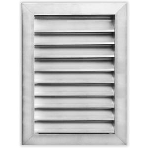 HVAC Premium 18"W x 24"H Aluminum Exterior Gable Louver Vent for Walls & Crawlspace - Weather-Resistant Air Grille with Screen Mesh - [Outer Dimensions 19.75"W x 25.75"H]