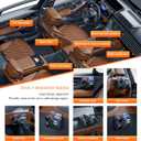 Tumecos Foldable Car Storage Box with Glasses Clip,Multifunctional Seat Back Organizer,Trash Can, Auto Door Side Pocket,Storage Bag,Car Accessories Organizer Box
