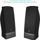 Cyber Acoustics CA-2014USB 2.0 Multimedia Desktop Computer Speakers, Compatible with USB C or A Devices, Adapter Included
