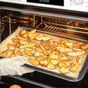 SMARTAKE 120Pcs Parchment Paper Sheets, 17x26 Inch Pre-Cut Baking Paper, Non-Stick, Natural Wood Pulp, for Air Fryer Steaming Grilling Rack Oven (Unbleached)