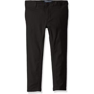 Cherokee Girls' Skinny Stretch Twill Pant (4, Black)