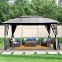 Gazebo 10FT*14FT GRAY PHO_10T1TJYP, Tent
