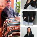 Inspired Comforts Unisex Dialysis Hoodie Sweatshirt with Two Way Zips for Arm Port Access | Full Sleeve |Warm Fleece| L, Black