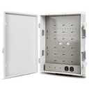 Outdoor Electrical Junction Box with High Power Outlet, ABS Water Resistant Enclosure with Internal Mounting Panel & Hinged Cover. (18.1" H* 12.6" L* 4.3" W & Outlet)