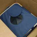 26 Gallon Recycling Bin for Kitchen, 100L Recycle Bin with Lid, Recycle Bins for Kitchen with 4 Wheels(Lockable),2 Reusable Inner Bags, for Bottle Can Glass Plastic Stickers, Dark Blue
