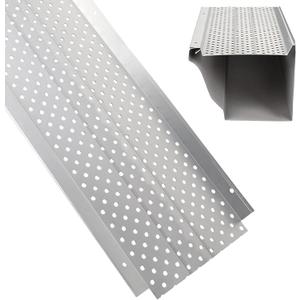 Gutter Guard,5" Aluminum Leaf Filter Gutter Cover,25 PCS Total Length 100FT,Raptor Gutter Guards,Easy DIY Leaf Guards for Gutters Fits Any Roof or Gutter Type, 5in*100FT