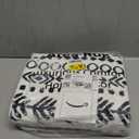 Lahome Boho Moroccan Washable Runner Rug, 2x5 Low-Pile Soft Bathroom Runner Rug Non Slip Rubber Backed, Farmhouse Geometric Print Runners for Hallways Indoor Carpet for Laundry Kitchen (White/Black)