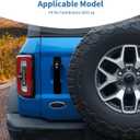 Bronco Door Handle Cover Trim Black Fit for Ford Bronco 2021 up Black Exterior Accessories 3pcs