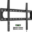 monTEK Heavy Duty Fixed TV Wall Mount Bracket for 60120" Flat & Curved TVs up to 300lbs, 4 Load Tested, Ultra Slim 1.3" Low Profile, Max VESA 900x600, Quick-Release Lock, Fits 16"/18"/24" Wood Studs