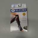Truform Sheer Compression Stockings, 15-20 mmHg, Women's Knee High Length, Open Toe, 20 Denier, Nude, Large