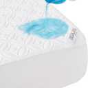 BEDLORE Waterproof Mattress Protector, Queen Size Noiseless Mattress Pad with Deep Pocket 6"-18" Depth, Soft Breathable Bed Mattress Cover Washable for Home, Bedroom, Hotel (White)