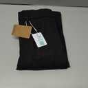 Plaid&Plain Men's Skinny Stretchy Khaki Pants Colored Pants Slim Fit Slacks Tapered Trousers, Size 32W x 30L (Black)