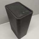 TIPGO Bathroom Trash Can with Lid, 10 Liter/ 2.6 Gallon Slim Garbage Can, Small Trash Bin Waste Basket with Pop-Up Lid for Kitchen, Bedroom, Living Room, Office (Black)
