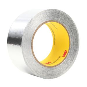 3M Aluminum Foil Tape 425, 2 in x 180 ft, Silver, Thermally Conductive, Heat and Light Reflective, Chemically Resistant, for Industrial/Occupational Use Only, 1 Roll