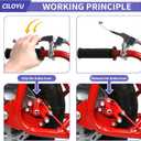80cc Mini Bike Rear Brake Caliper Kit Brake Lever Compatible with Monster Mega Moto MMB80 GMB100 Colemen CT100U CC100X Baja DB30 Monster Motovox MBX10 MBX11 Predator 79cc 97cc 100cc Engine Part