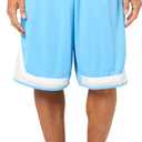 adidas Men's Pro Block Shorts (XX-Large/5" Inseam, Semi Blue Burst/Orbit Grey)