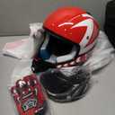 Youth Dirt Bike Helmet DOT Certified - Full Face Motorcycle Helmet for Off-Road, ATV, Street Riding, Includes Adjustable Goggles & Protective Gloves