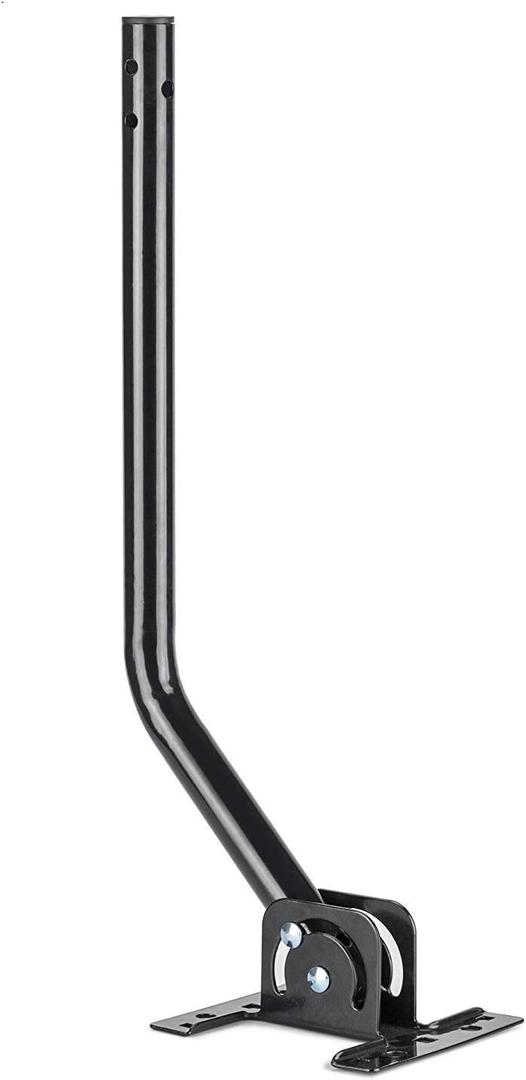 Adjustable Attic/Outdoor Antenna/Weather Station/Garden Mounting Pole Universal Wall Mounts/Brackets (1 inch Diameter), 16.5 inches Arm Length, Solid Structure, Weather Proof