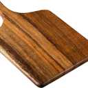SOFE Walnut Wood Cutting Board with Handle, Rectangle Cheese Serving Board, Wooden Chopping Board Kitchen Charcuterie Board, Decorative Trays for Serving Food Bread Fruit Snack Meat, 15" X 8.7"