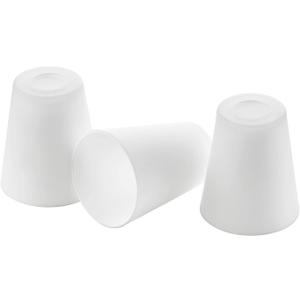 Fixture Replacement Frosted Glass Shade, E26 Base with 1-5/8" Fitter, 3-pack Cone Replacement White Shades for Pendant Light, Wall Sconce, Vanity Light, Table Lamp