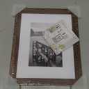 Americanflat 8x10 Picture Frame with Shatter-Resistant Glass - Use as 5x7 Frame with Mat or Display 8x10 Photo Without Mat - Signature Collection - Photo Frames for Tabletop and Wall - Walnut