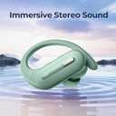 Wireless Earbuds Bluetooth 5.3 Headphones 90 Hrs Playtime Ear buds with Wireless Charging Case Power Display Over-ear Earphones with Earhooks Waterproof Stereo Headset for Android phone Workout Green