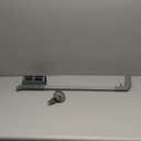 Zonon 1 Pack Industrial Wheeled Marking Wand for Line Paint Stripe Ground Marking Spray Paint Wand for Survey Painting Spray Stick Line Applicator, Side Push (Grey)