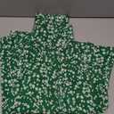 MSLG Women's High Elastic Waist Midi Skirt Casual Summer Trendy Tie Front Flowy Ruffle Floral Print A line Skirts 626