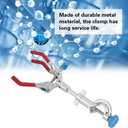 Clamp, 3 Prong Swivel Flask Clamp, Test Tube Condenser Holder with Flexible Jaws