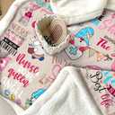Nurse Week Gifts: Soft Fluffy Sherpa Warm Throw Blanket for Women & Nursing Students (H11, 60"x80")